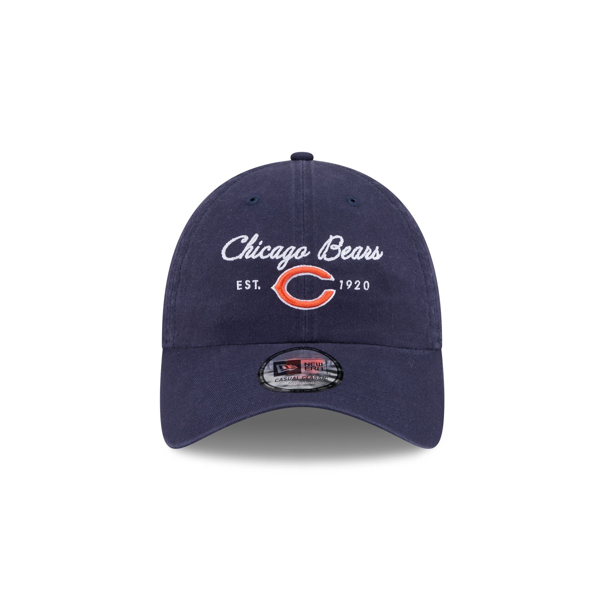 Chicago Bears Script Wordmark Casual Classic Adjustable Hat