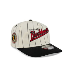 Chicago Blackhawks Chrome White Pinstripe 19TWENTY Snapback Hat