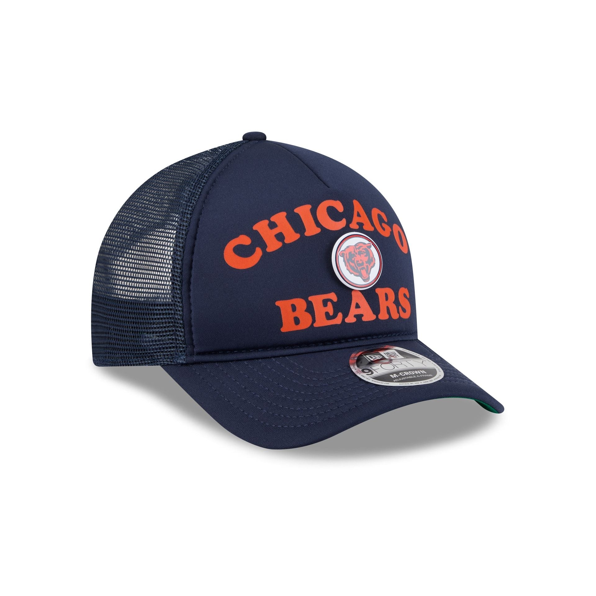 Chicago Bears Button 9FORTY M-Crown A-Frame Trucker Hat