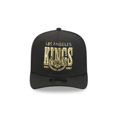 Los Angeles Kings Gold Laurel Black 9FIFTY A-Frame Snapback Hat