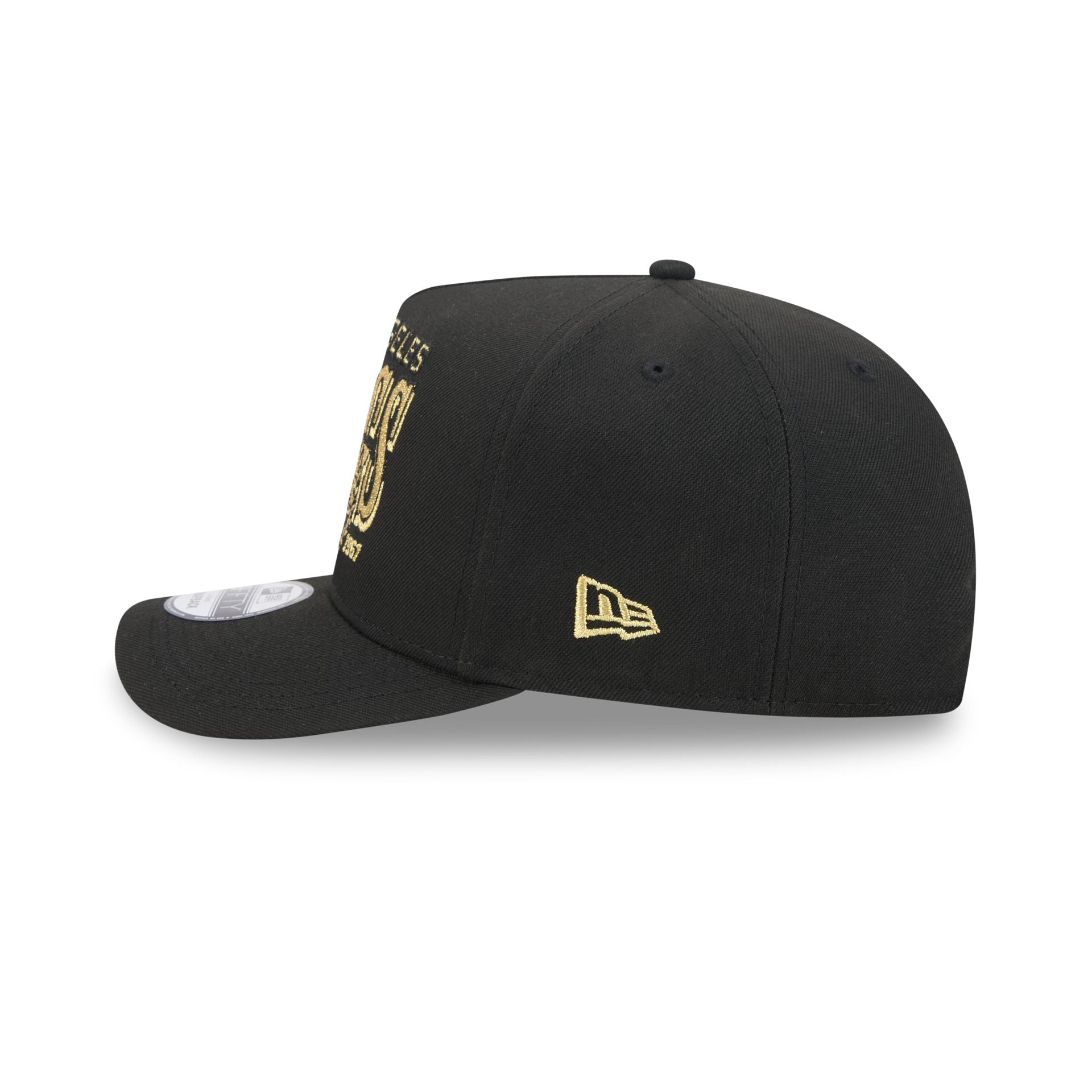 Los Angeles Kings Gold Laurel Black 9FIFTY A-Frame Snapback Hat