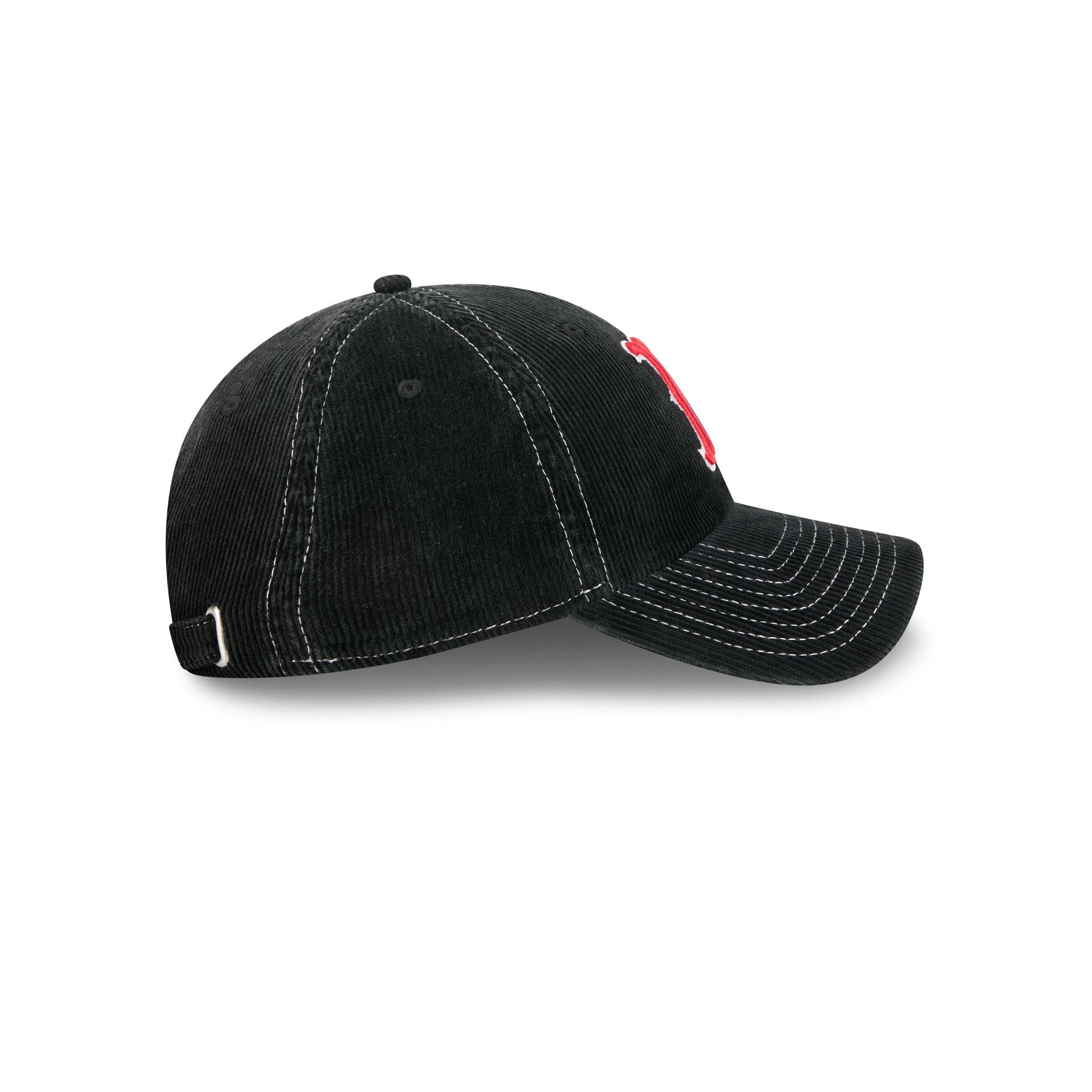 Boston Red Sox Washed Black Corduroy Casual Classic Adjustable Hat