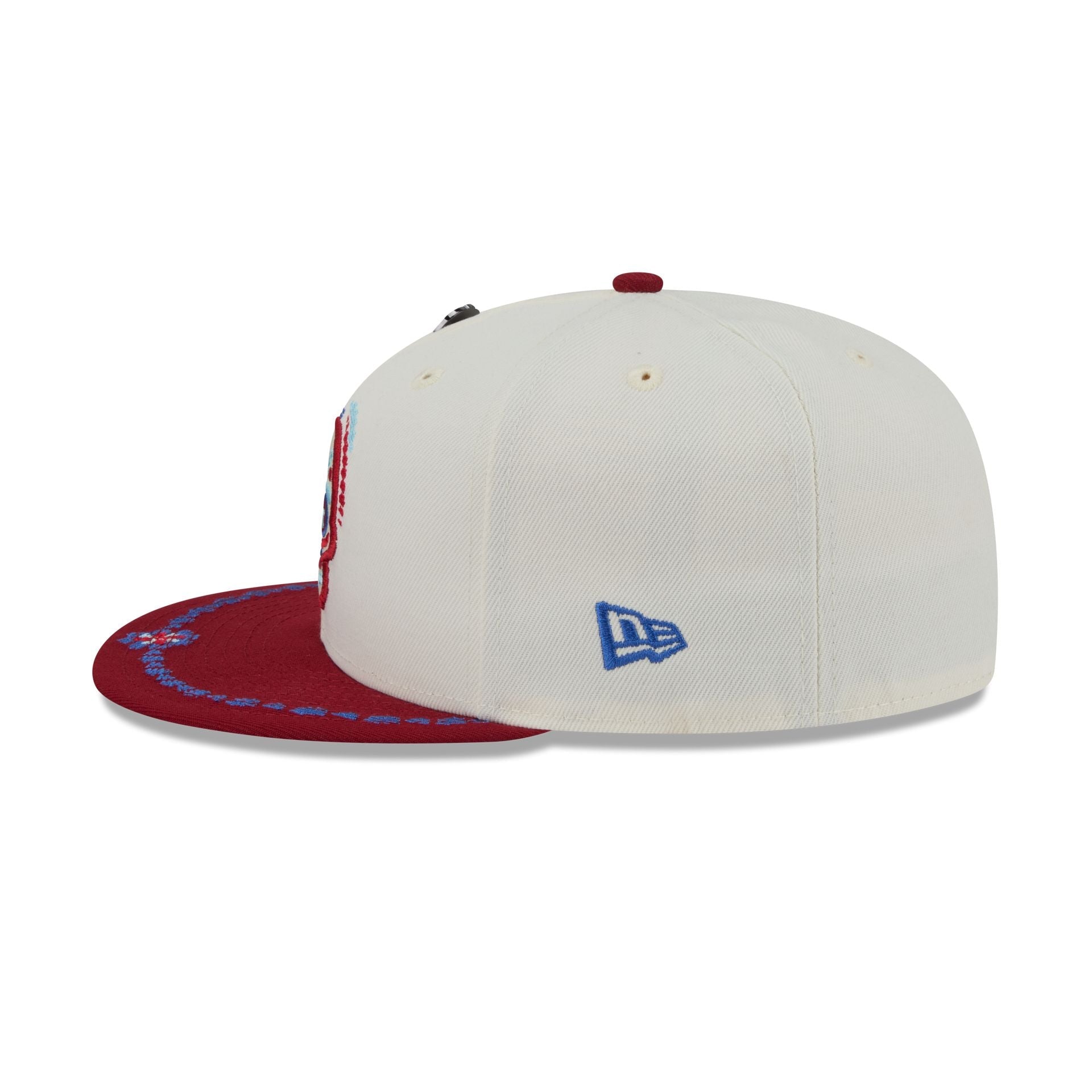 Atlanta Braves Day of the Dead Chrome White 59FIFTY Fitted Hat
