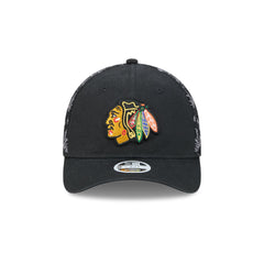 Chicago Blackhawks Floral Mesh Women's 9FORTY M-Crown Trucker Hat