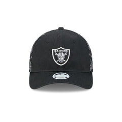 Las Vegas Raiders Floral Mesh Women's 9FORTY M-Crown Trucker Hat