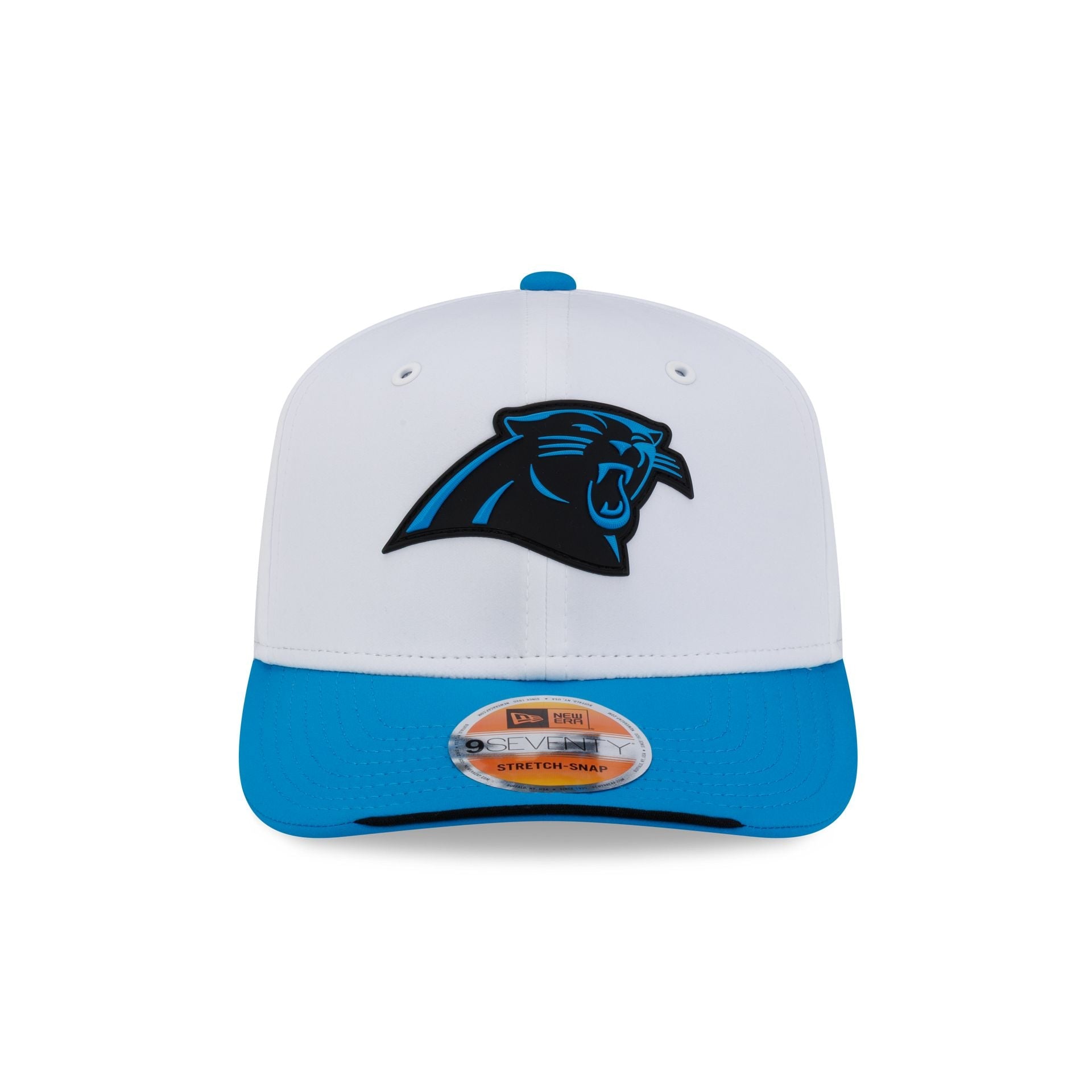 Carolina Panthers 2026 Sideline White 9SEVENTY Stretch-Snap Hat