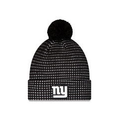 New York Giants 2026 Sideline Cold Weather Black Pom Knit Hat