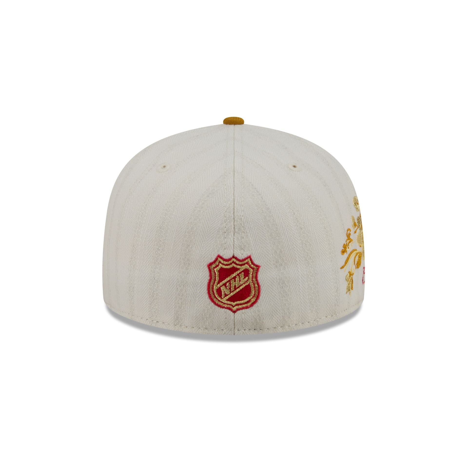 Calgary Flames Chrome Herringbone 59FIFTY Fitted Hat