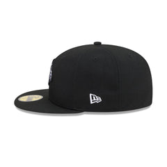 Chicago Blackhawks Black and White Basic 59FIFTY Fitted Hat