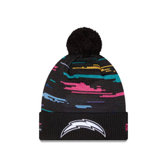 Los Angeles Chargers 2026 Crucial Catch Pom Knit Hat