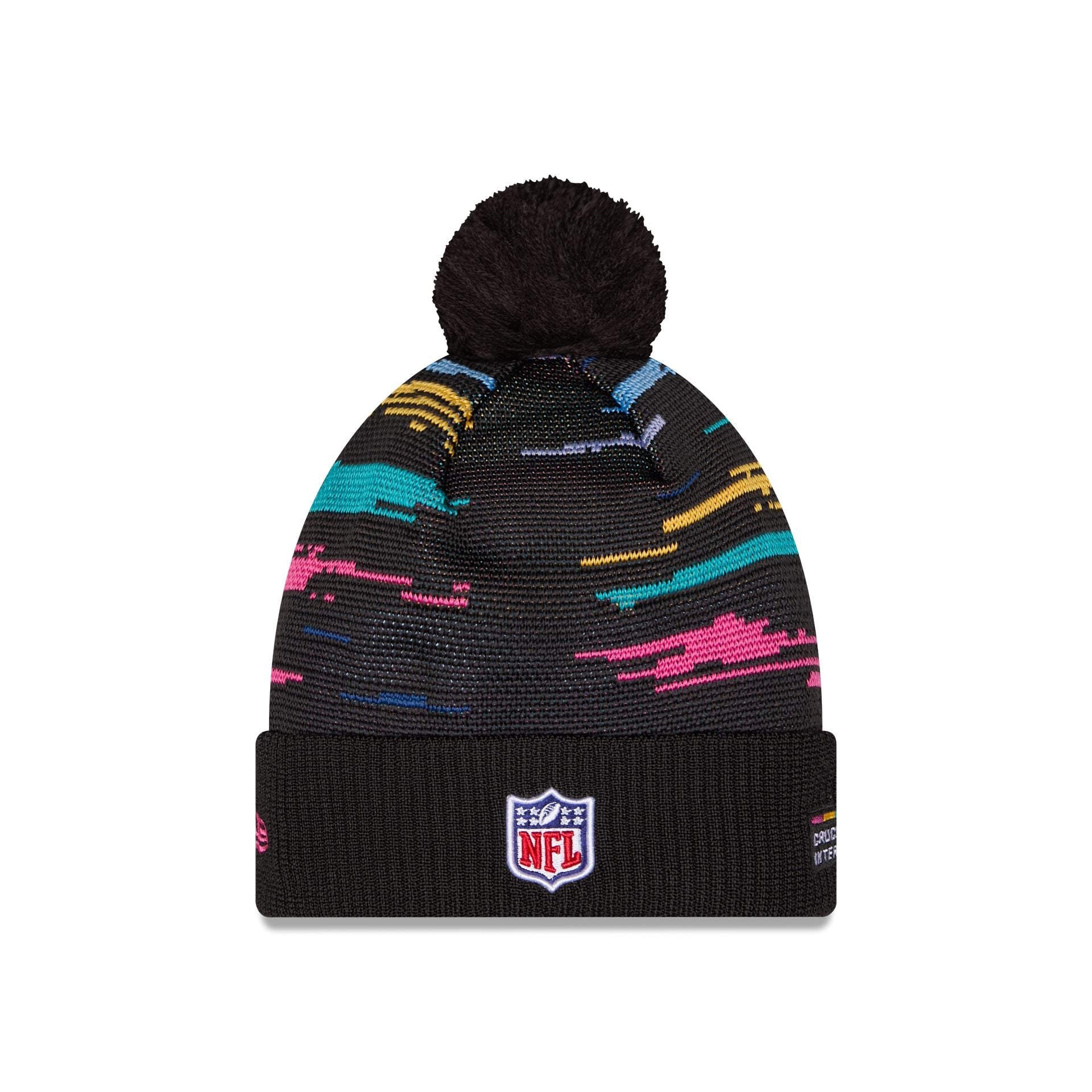 Los Angeles Chargers 2026 Crucial Catch Pom Knit Hat