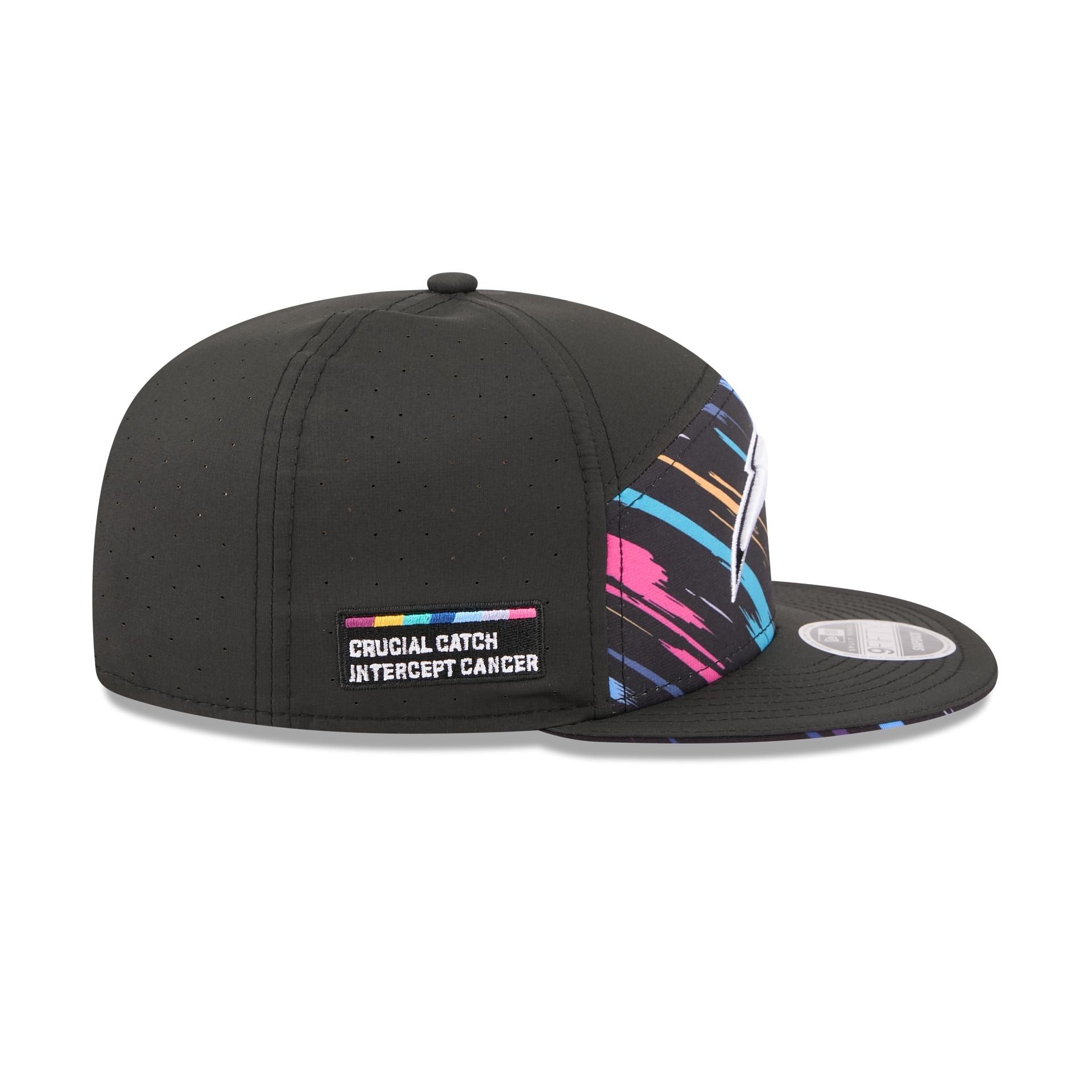 Los Angeles Chargers 2026 Crucial Catch Split Panel 9FIFTY Snapback Hat