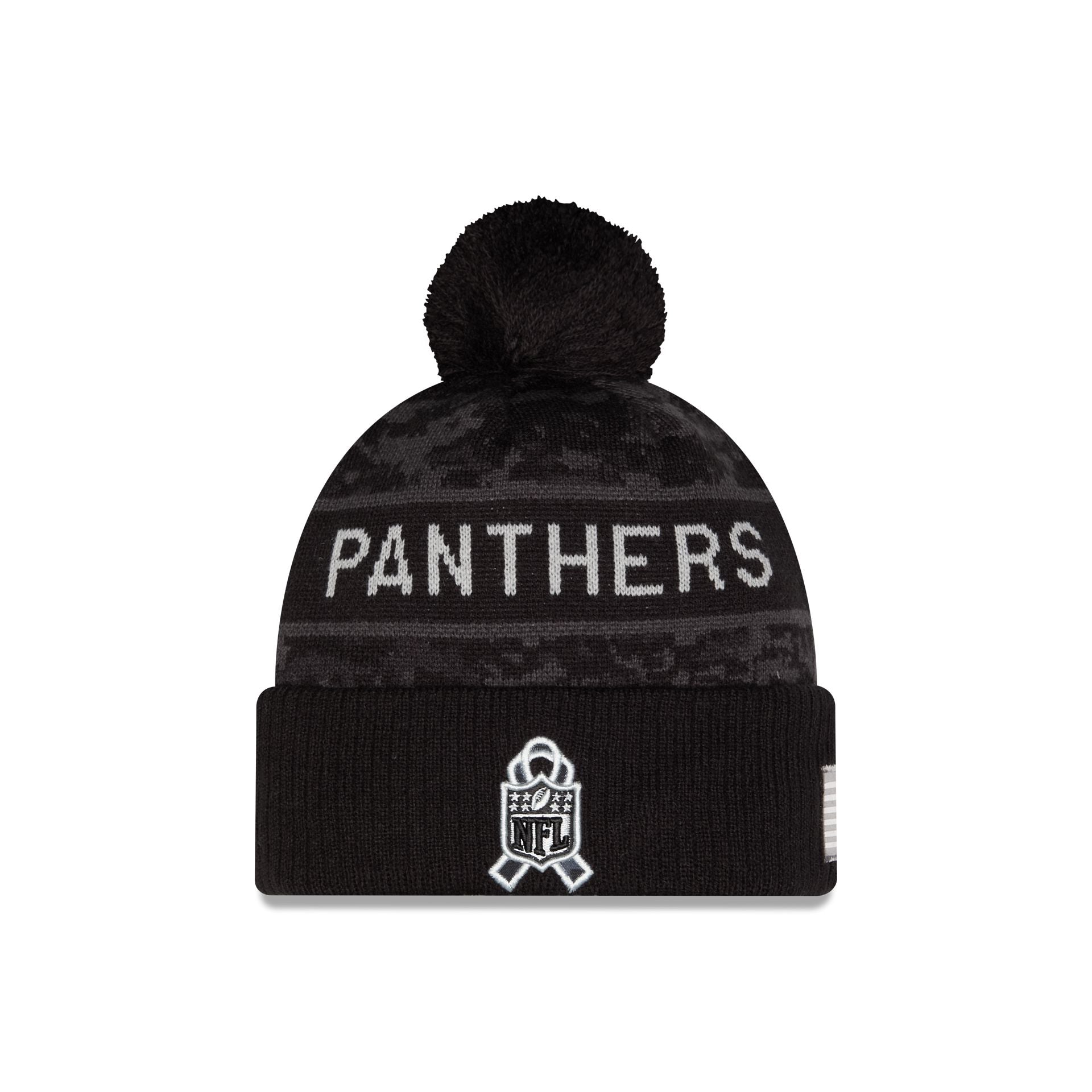 Carolina Panthers 2026 Salute to Service Pom Knit Hat