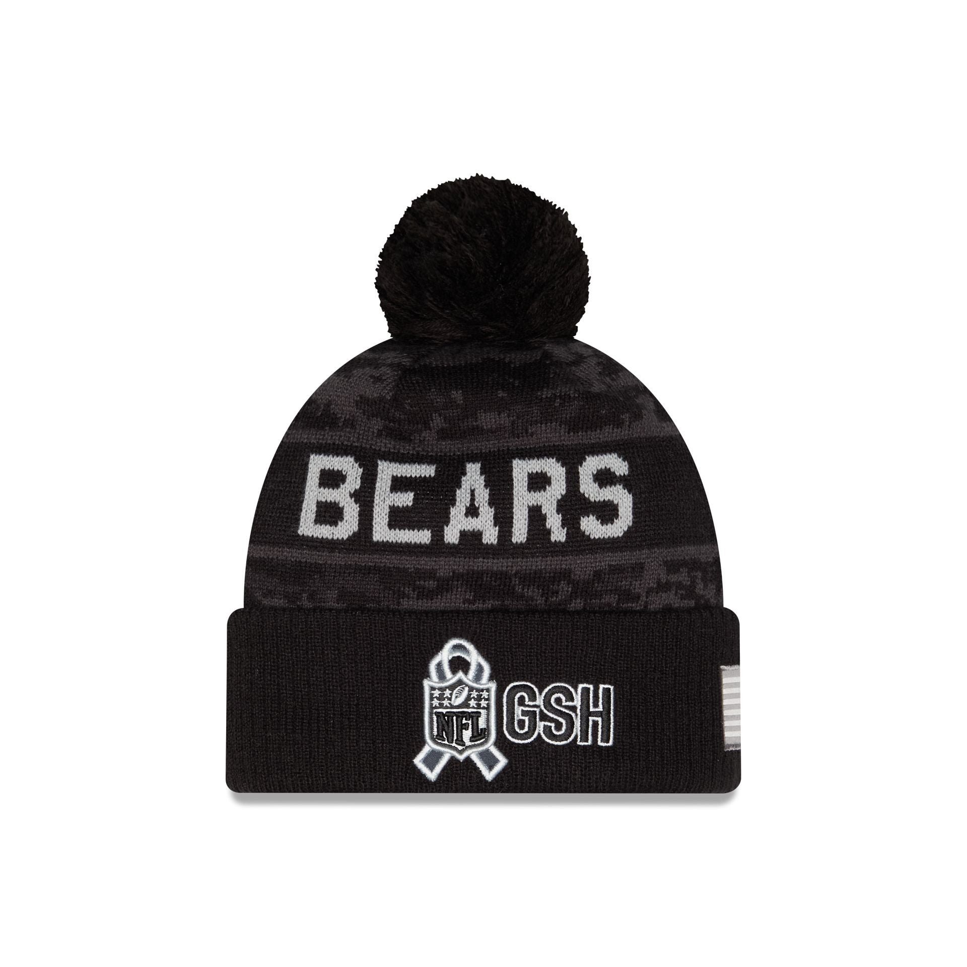Chicago Bears 2026 Salute to Service Pom Knit Hat