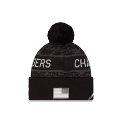 Los Angeles Chargers 2026 Salute to Service Pom Knit Hat