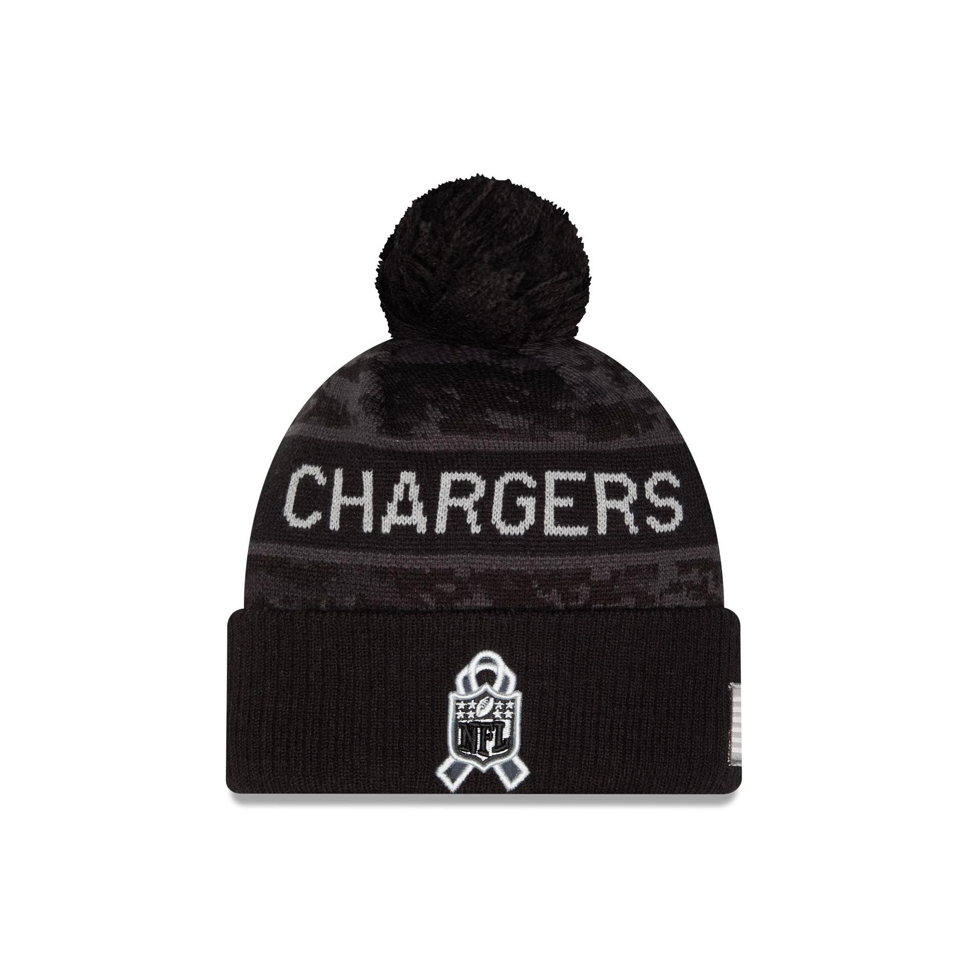 Los Angeles Chargers 2026 Salute to Service Pom Knit Hat