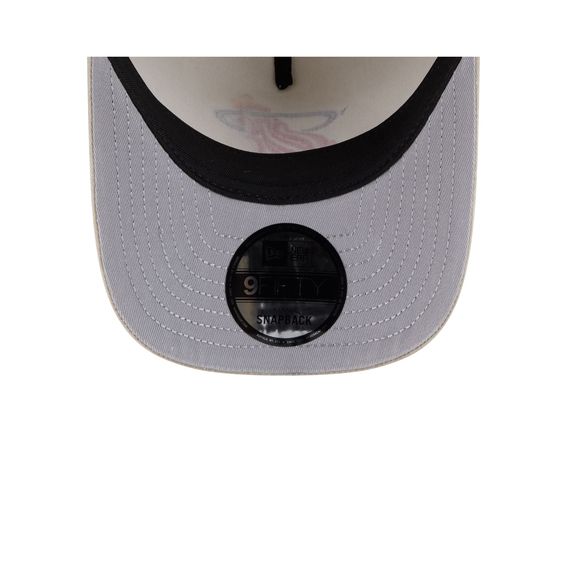 Miami Heat Brushed Cotton Stone 9FIFTY A-Frame Snapback Hat
