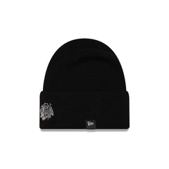 Chicago Blackhawks Cashmere Black Cuffless Knit Beanie Hat