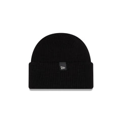 New Era Cap Woolen Black Short Cuff Knit Beanie Hat