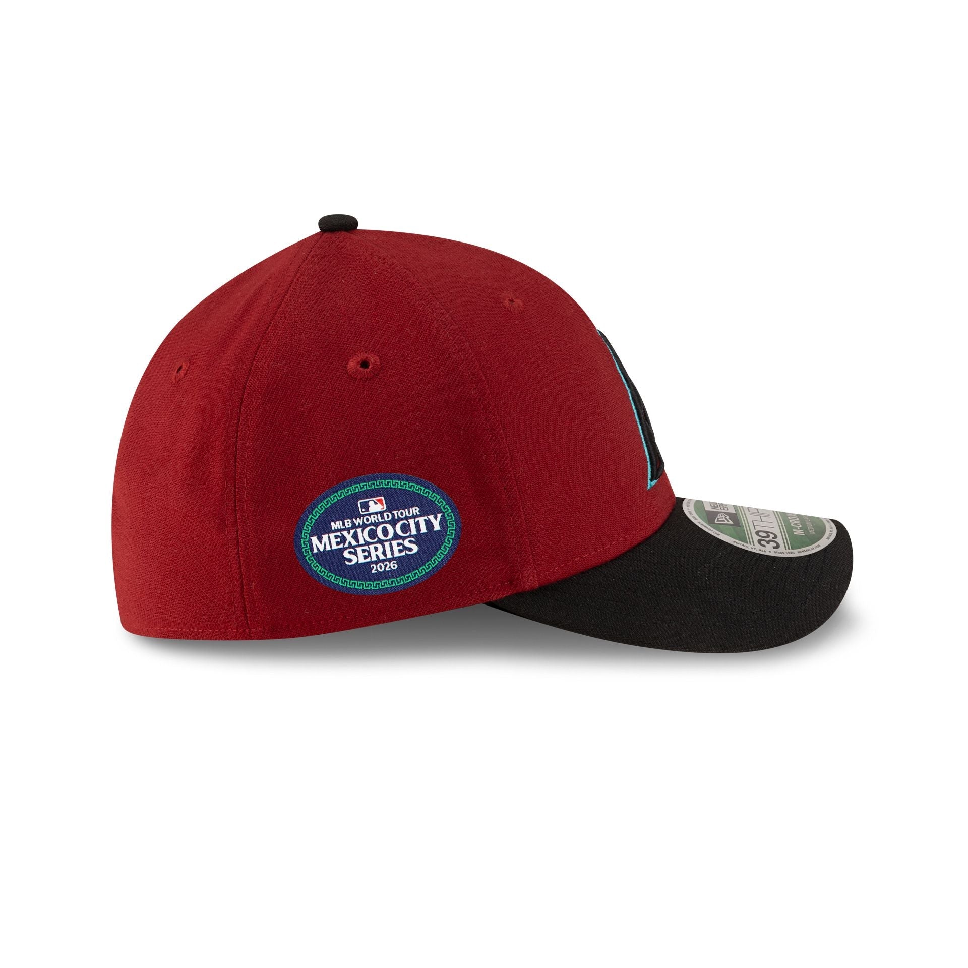 Arizona Diamondbacks 2026 MLB World Tour Mexico City Series Sidepatch 39THIRTY M-Crown Stretch Fit Hat