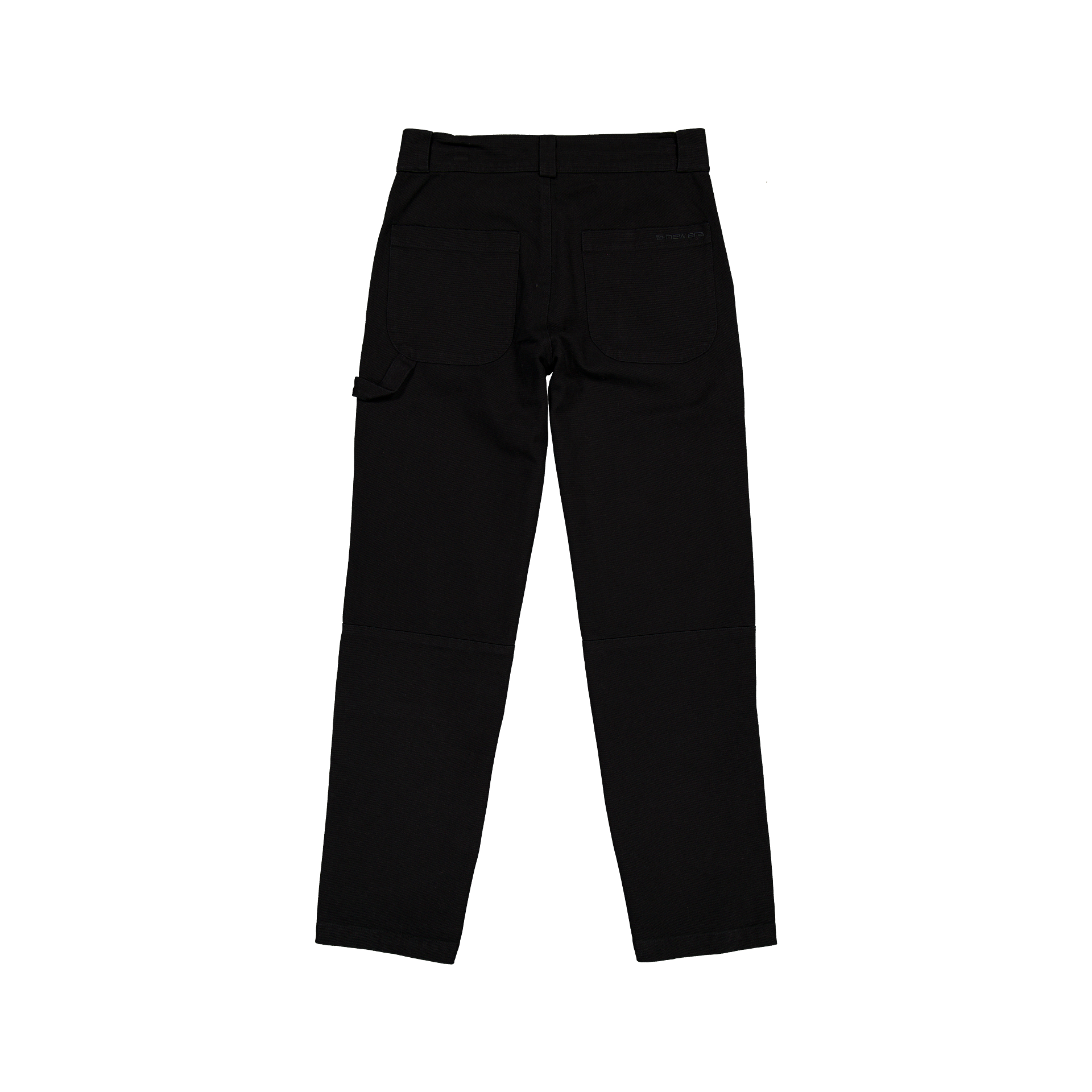 New Era Branded Cap Commuters Black Double Knee Pants