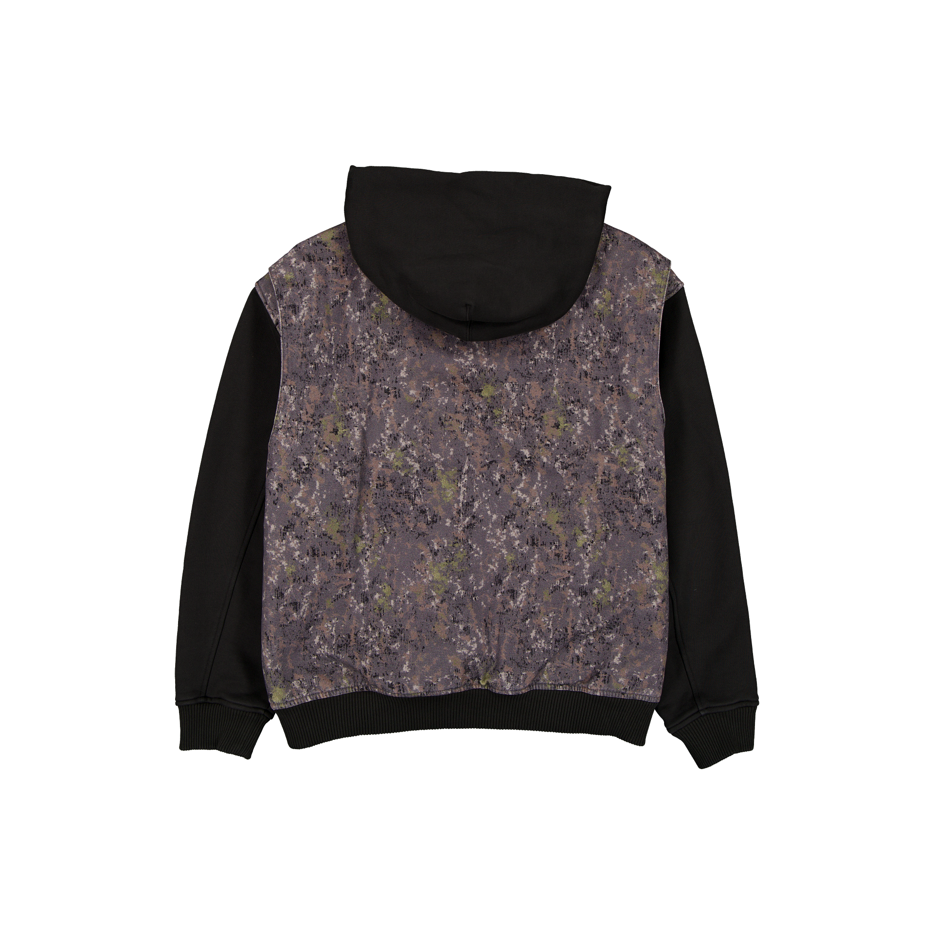 New Era Branded Cap Commuters Bomber Knit Abstract Camo Full-Zip Hoodie