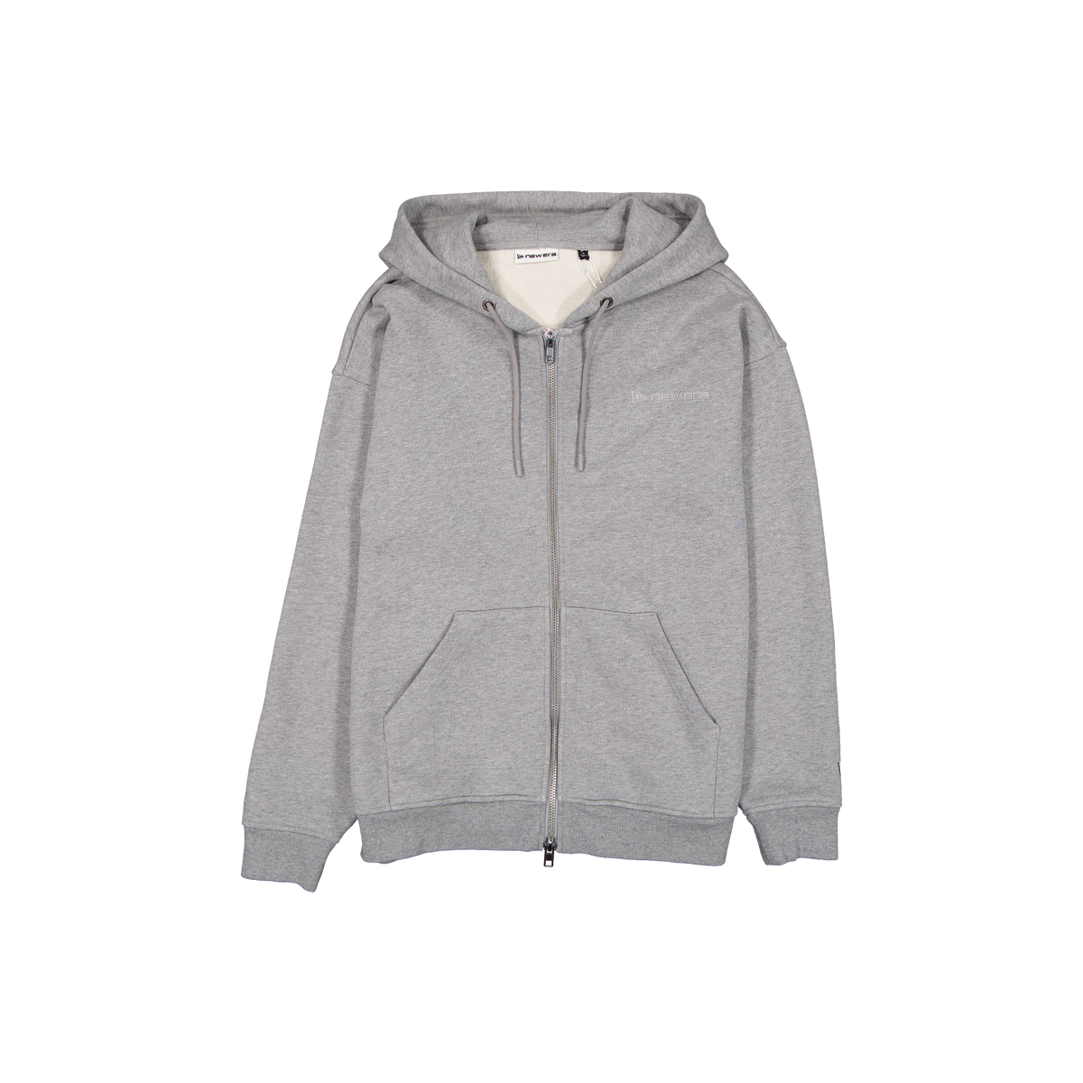 New Era Branded Cap Commuters Washed Heather Gray Full-Zip Hoodie