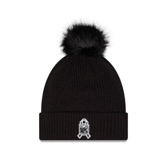 Las Vegas Raiders 2026 Salute to Service Women's Pom Knit Hat