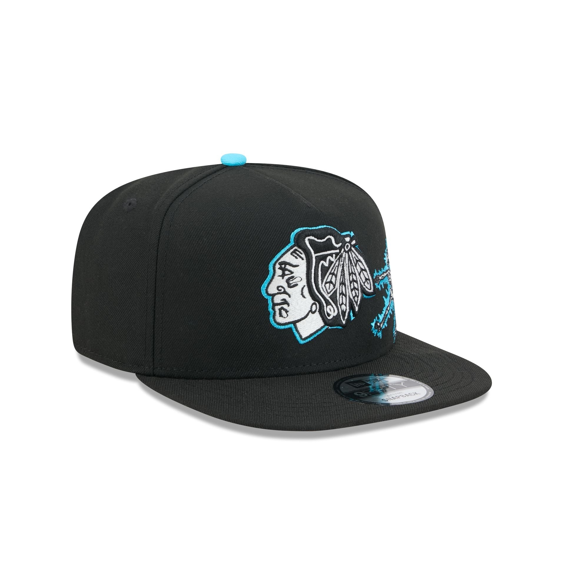 Chicago Blackhawks Electric Shock Skeleton 9FIFTY A-Frame Snapback Hat