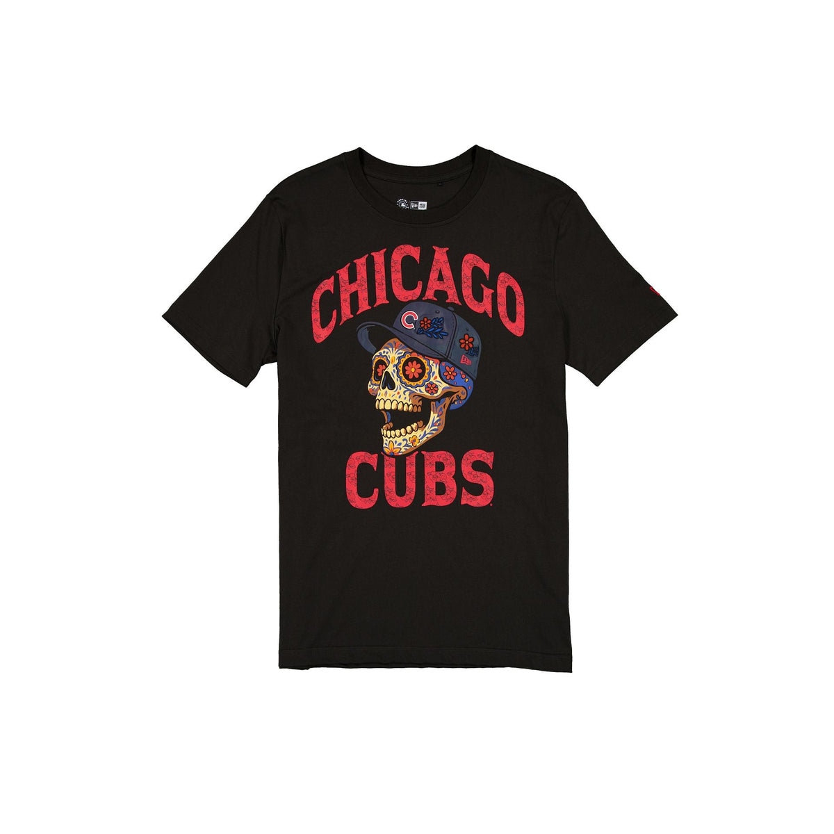 Chicago Cubs Day of the Dead Black T-Shirt