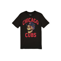 Chicago Cubs Day of the Dead Black T-Shirt