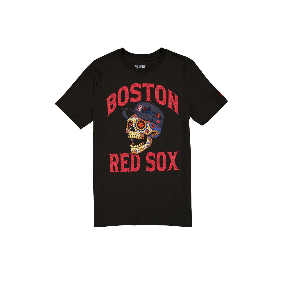 Boston Red Sox Day of the Dead Black T-Shirt