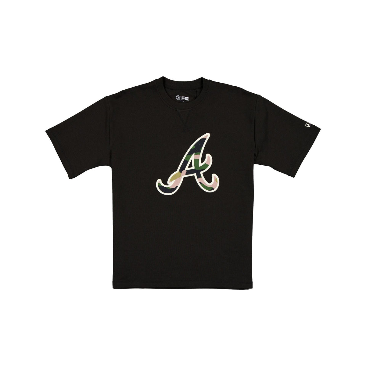 Atlanta Braves Camo Logo Black T-Shirt