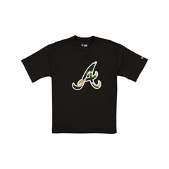 Atlanta Braves Camo Logo Black T-Shirt