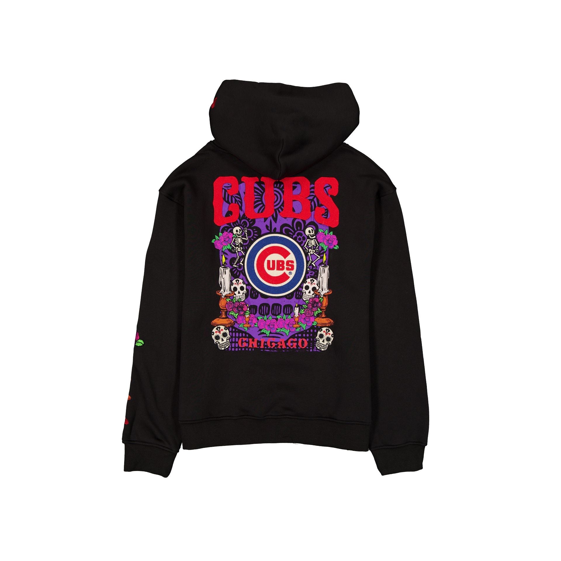 Chicago Cubs Day of the Dead Black Hoodie