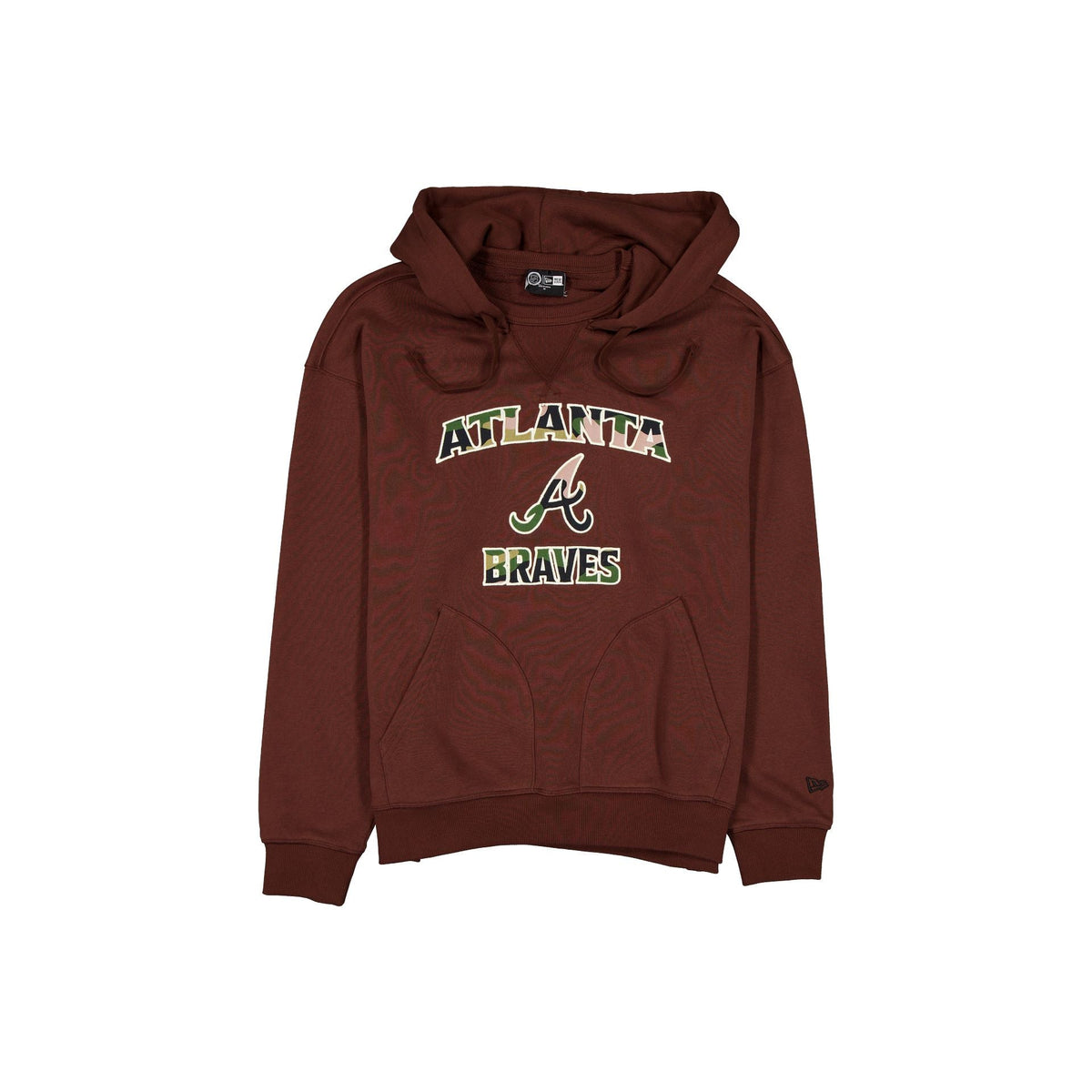 Atlanta Braves Camo Logo Brown Hoodie