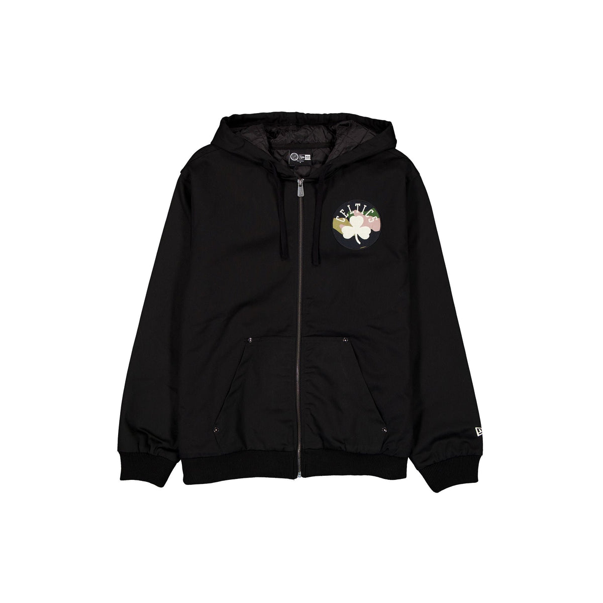 Boston Celtics Camo Logo Black Full-Zip Jacket