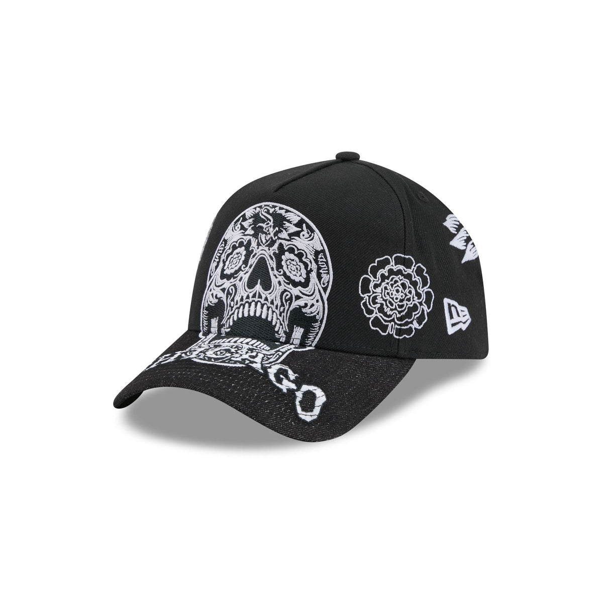 Chicago White Sox Day of the Dead Skull 9FORTY A-Frame Snapback Hat