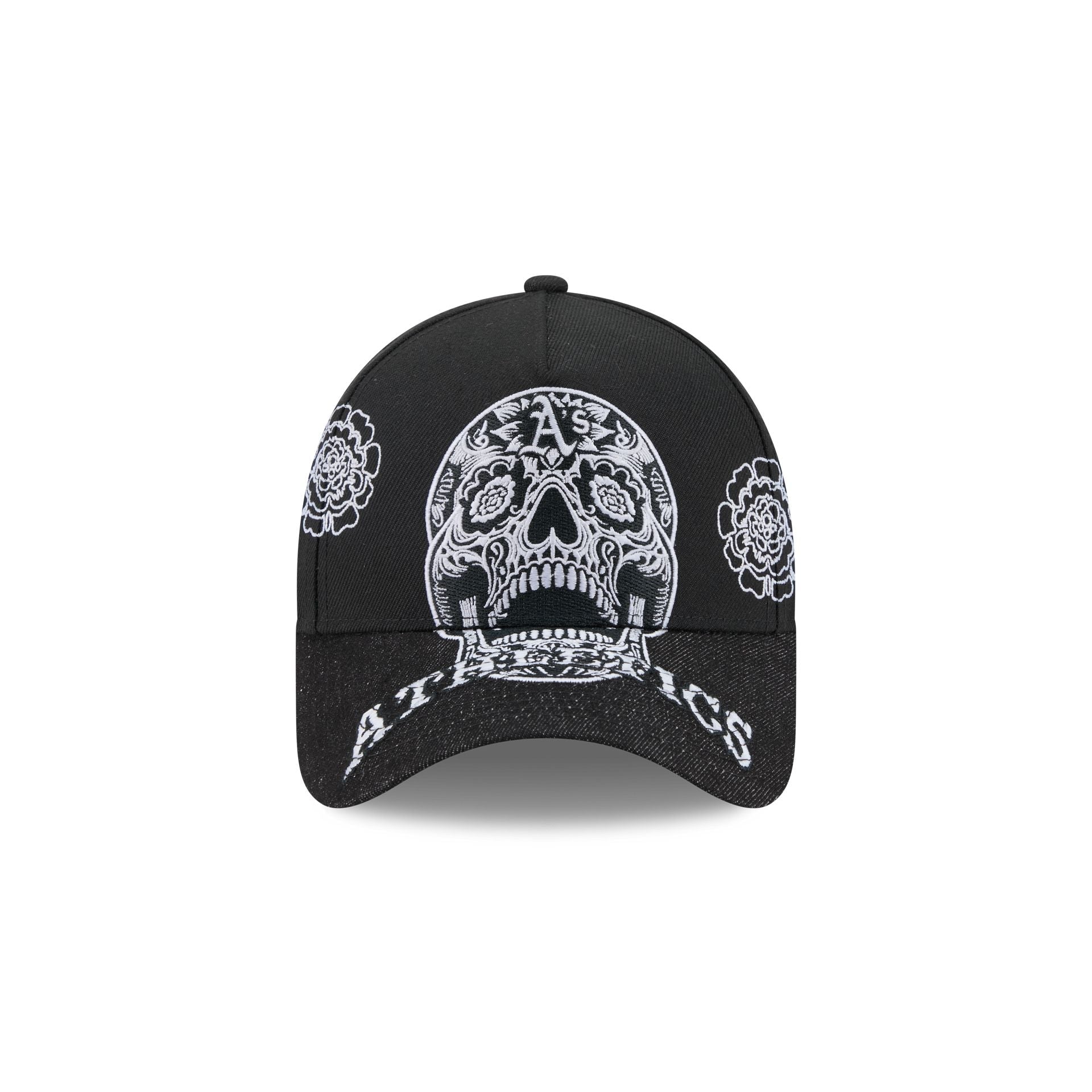 Athletics Day of the Dead Skull 9FORTY A-Frame Snapback Hat
