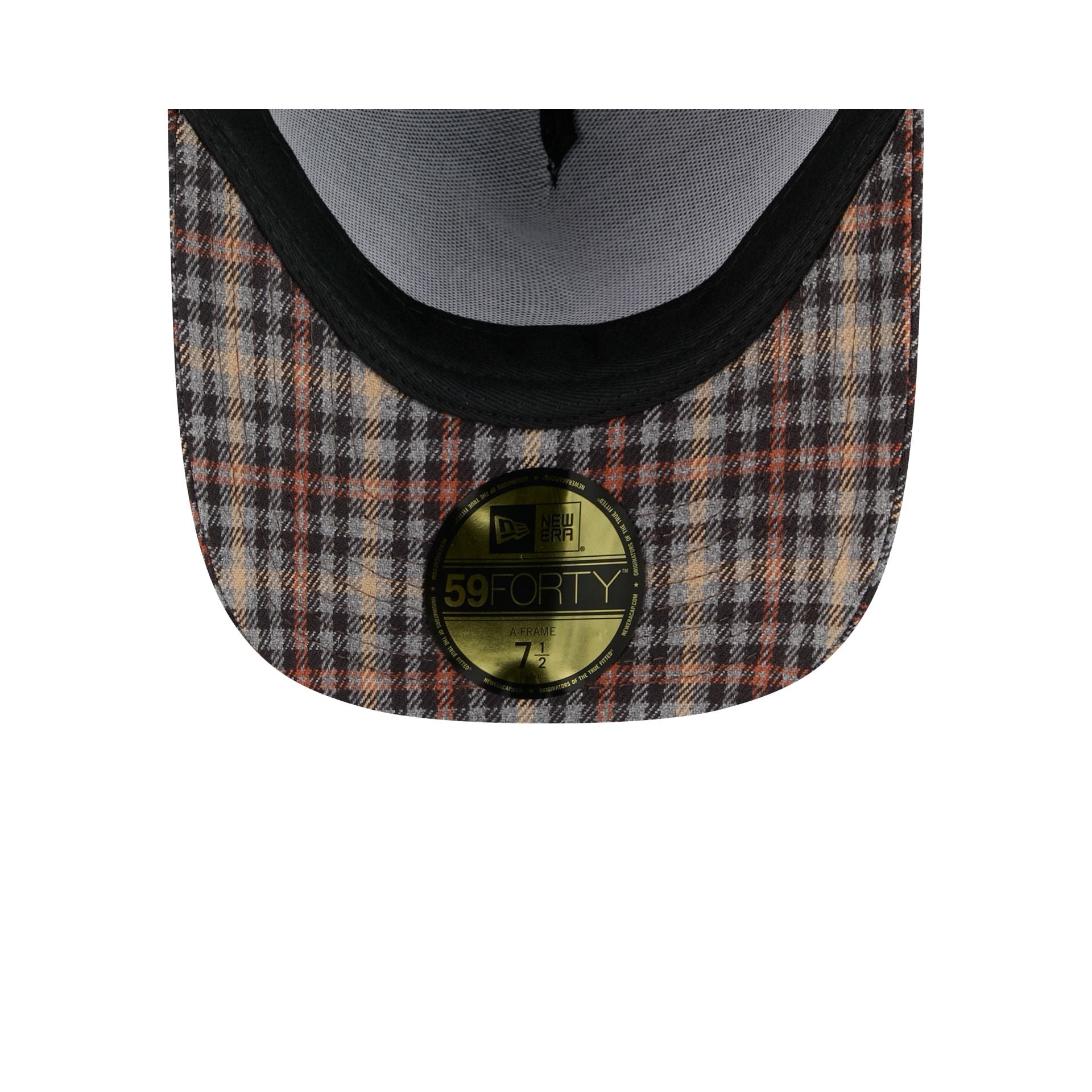 Atlanta Braves Fall Plaid Visor 59FORTY A-Frame Fitted Hat