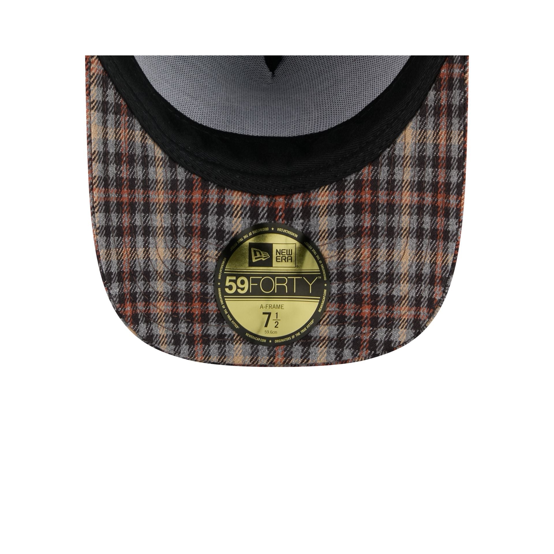 Chicago Cubs Fall Plaid Visor 59FORTY A-Frame Fitted Hat