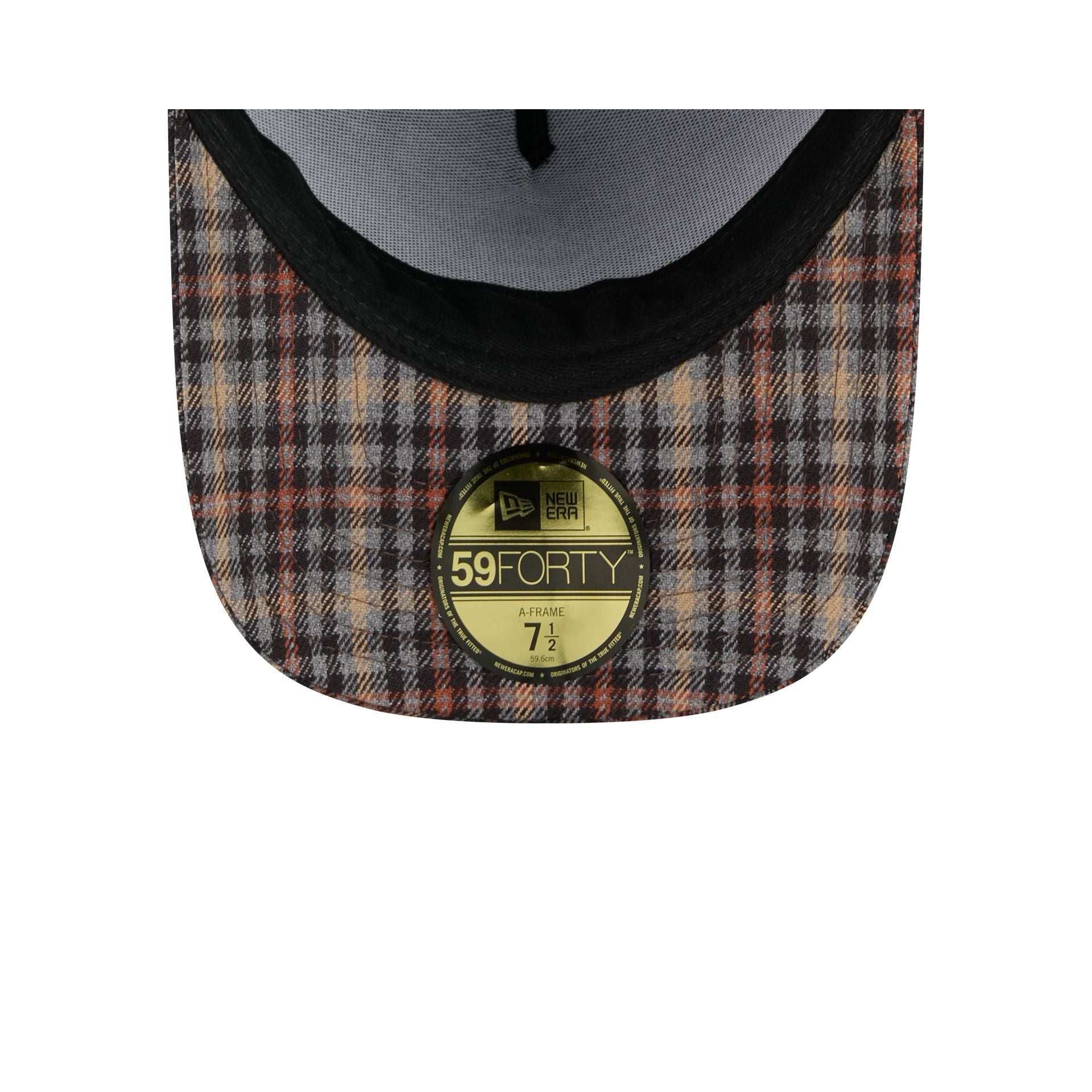 Boston Red Sox Fall Plaid Visor 59FORTY A-Frame Fitted Hat