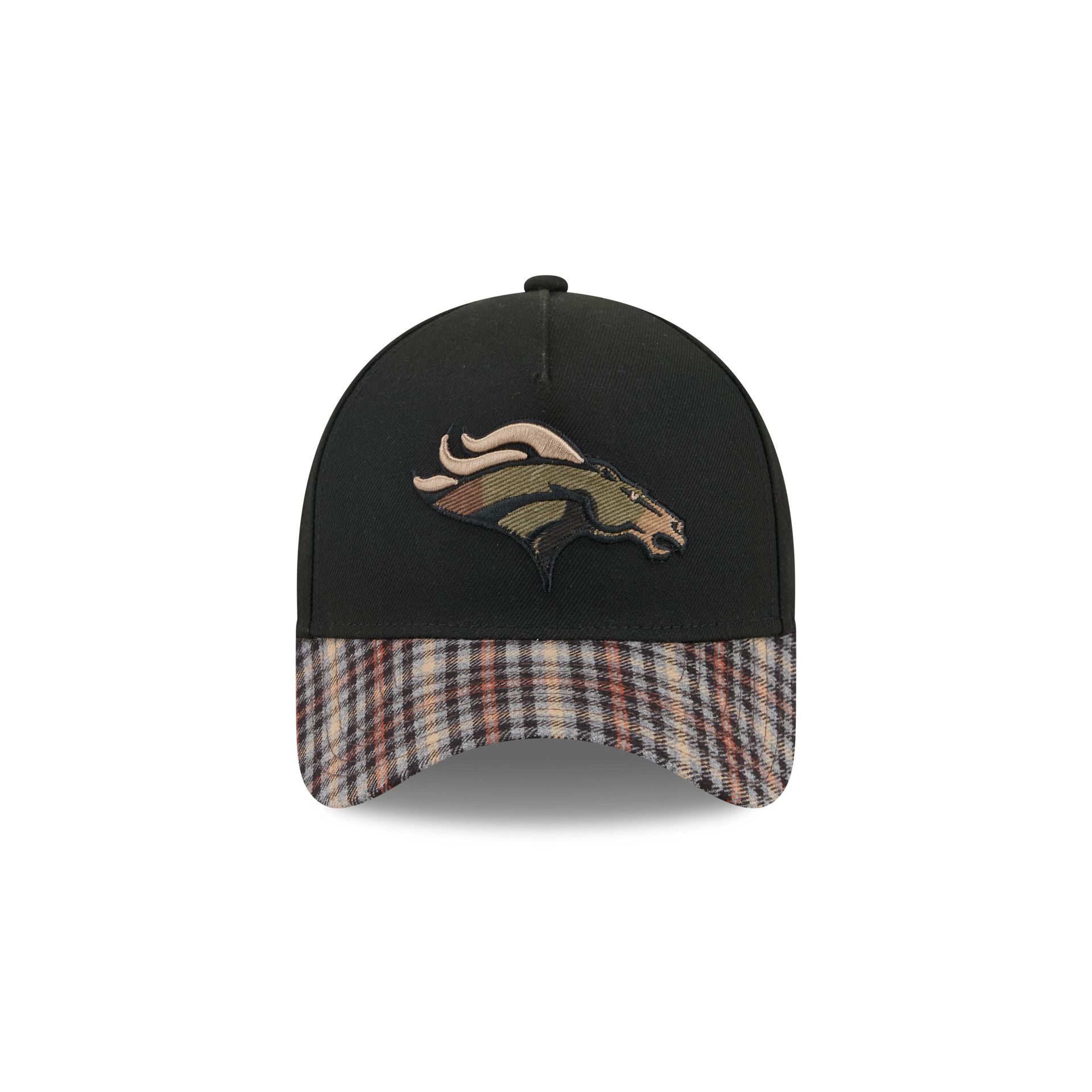 Denver Broncos Fall Plaid Visor 59FORTY A-Frame Fitted Hat