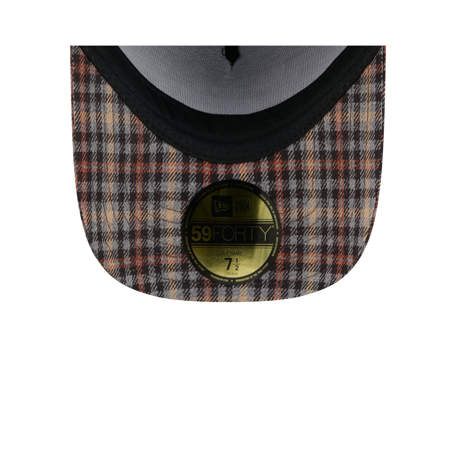 Denver Broncos Fall Plaid Visor 59FORTY A-Frame Fitted Hat