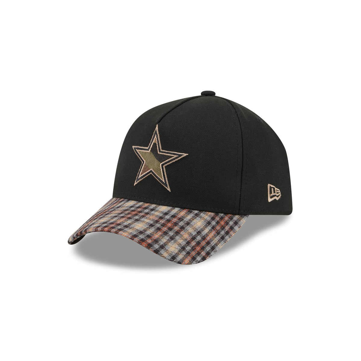 Dallas Cowboys Fall Plaid Visor 59FORTY A-Frame Fitted Hat