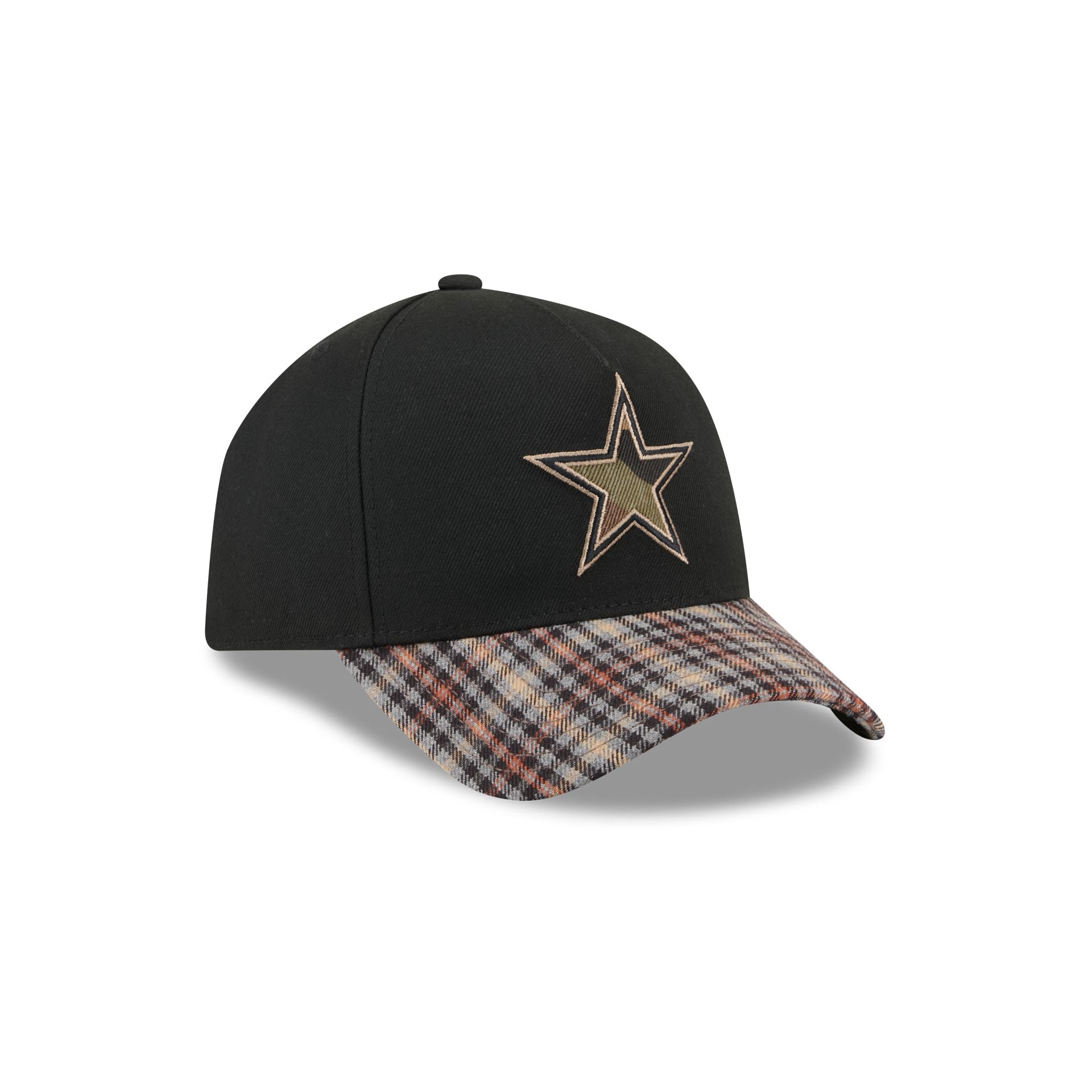 Dallas Cowboys Fall Plaid Visor 59FORTY A-Frame Fitted Hat