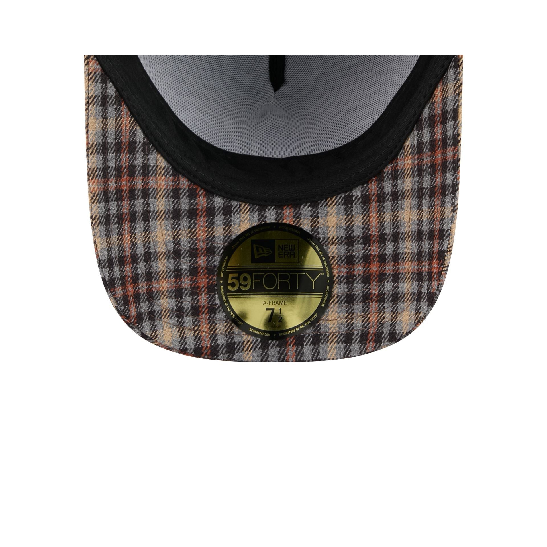 Dallas Cowboys Fall Plaid Visor 59FORTY A-Frame Fitted Hat