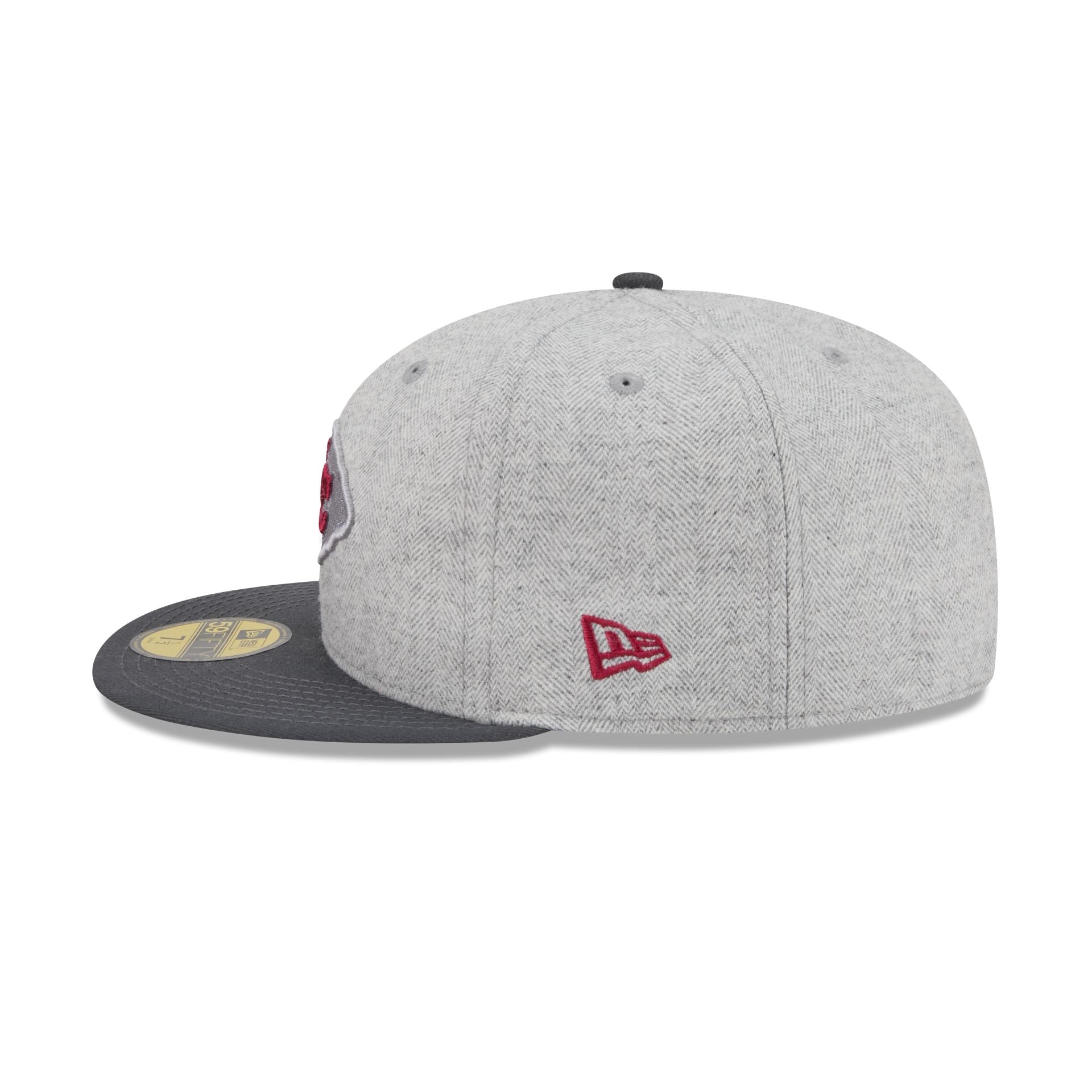Kansas City Chiefs Gray Herringbone 59FIFTY Fitted Hat