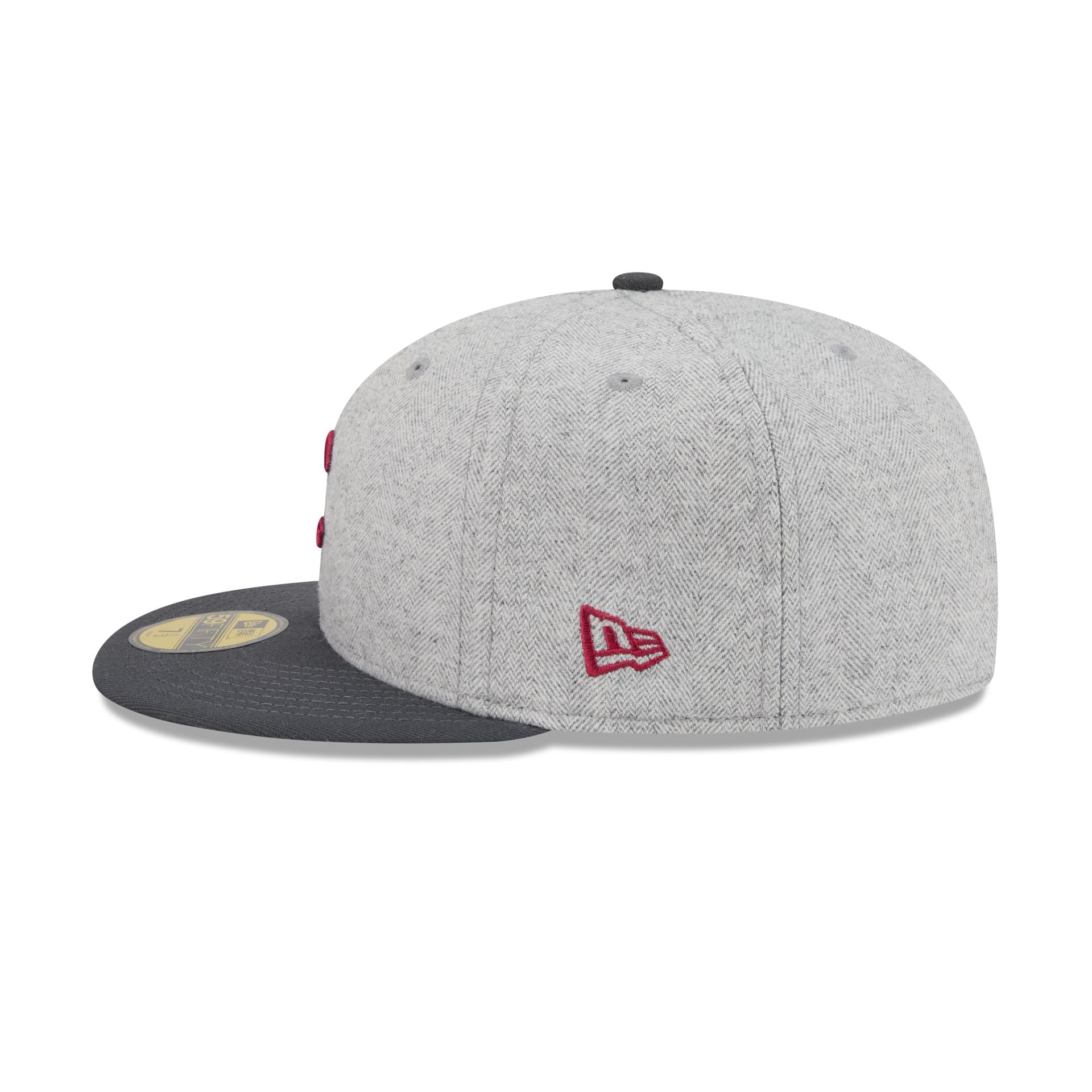 Chicago Cubs Gray Herringbone 59FIFTY Fitted Hat