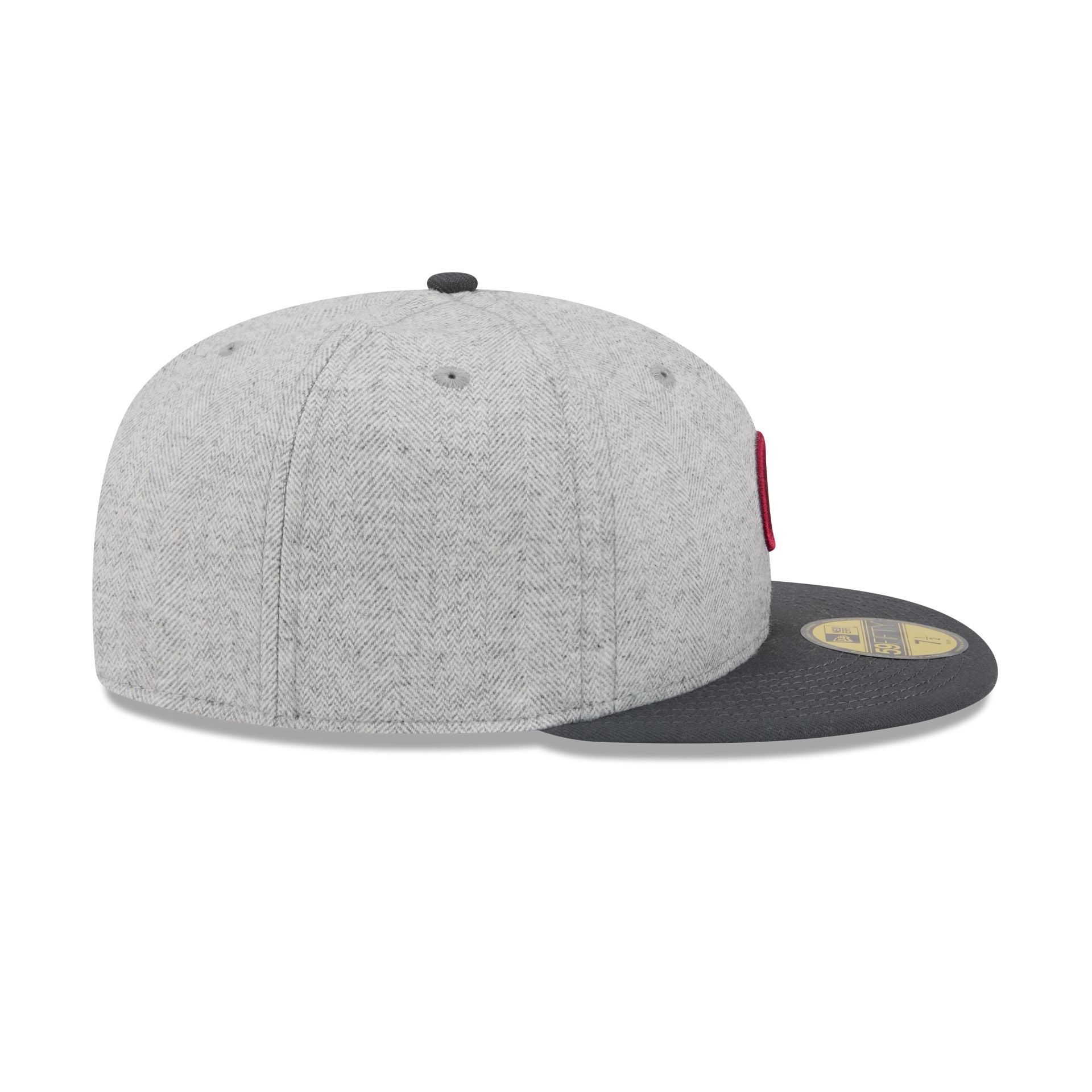 Chicago Cubs Gray Herringbone 59FIFTY Fitted Hat